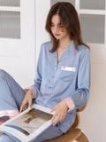  Pyjama dài viền màu PM1023 