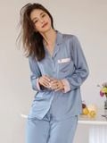  Pyjama dài viền màu PM1023 