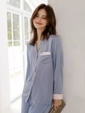  Pyjama dài viền màu PM1023 