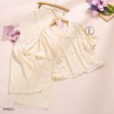  Bộ pyjama lụa quần dài tay ngắn PM02-2 