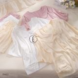  Glow PM02 -Bộ pyjama lụa satin ngắn 