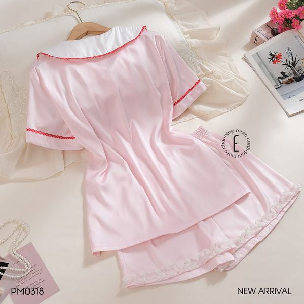  Bộ pyjama lụa viền PM0318 