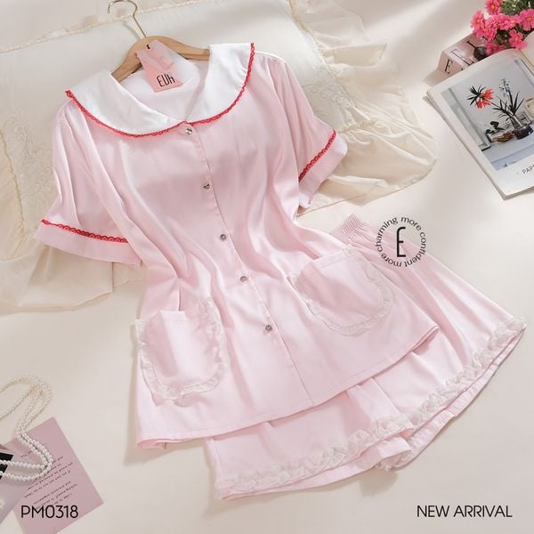  Bộ pyjama lụa viền PM0318 