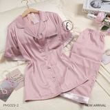  Bộ pijama lụa dài PM68 ( nhiều hoạ tiết) 