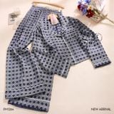  Pyjama dài ô xanh PM1264 