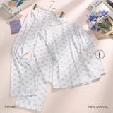  BỘ PYJAMA LỤA DÀI HỌA TIẾT HƯƠNG ĐIỆP PM1280 