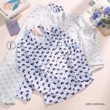  BỘ PYJAMA LỤA DÀI HỌA TIẾT HƯƠNG ĐIỆP PM1280 
