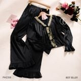  Bộ pyjama lụa tiểu thư dài PM2358 