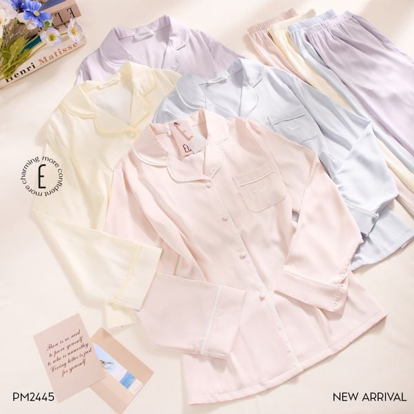 Pyjama dài lụa satin PM2445 