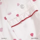  Pyjama lụa satin viền hoạ tiết trái tim PM2536-2 