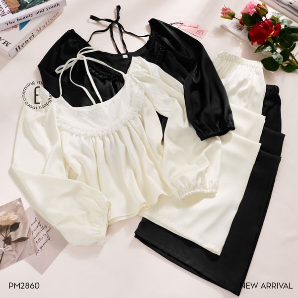  Pyjama lụa Flounce PM2860 