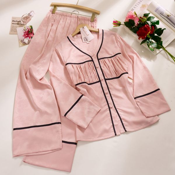  Pyjama lụa Contrast PM2865 