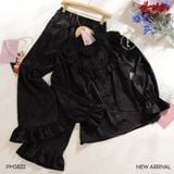  Pyjama dài lụa xước PM3822 