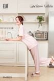  BỘ PYJAMA LỤA PHỐI BÈO VIỀN LƯỢN SÓNG LUMINA PM3823 