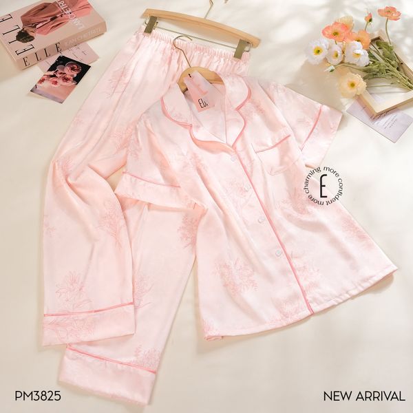  Pyjama dài lụa xước PM3825 