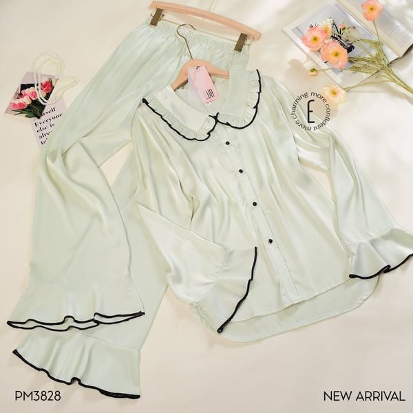  Pyjama dài lụa satin PM3828 