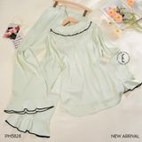  Pyjama dài lụa satin PM3828 