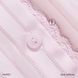  Linear Pyjama - Bộ lụa viền ren nơ túi PM3927 