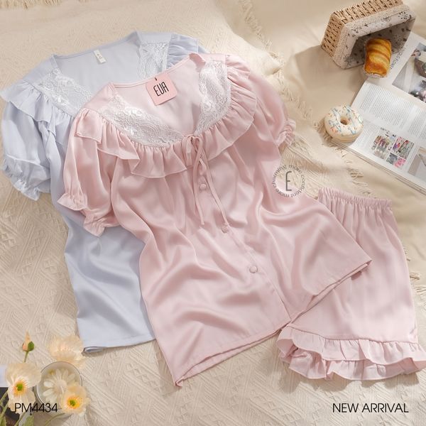  Pyjama ngắn lụa tiểu thư PM4434 