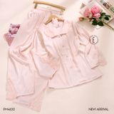  Pyjama lụa dài hồng PM4630 