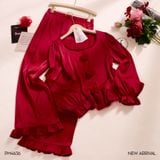  Pyjama dài lụa satin mềm PM4636 