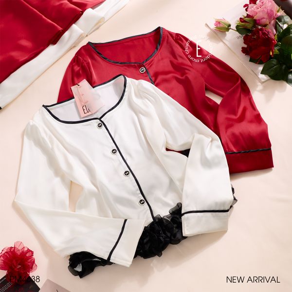  Pyjama dài lụa satin mềm PM4638 