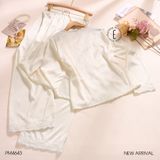  Pyjama dài lụa satin mềm PM4643 