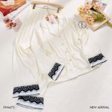 Edge Pyjama - Bộ lụa dài phối ren PM4673 