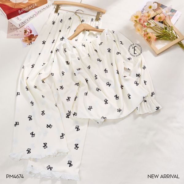  Pixie Pyjama - Bộ lụa cổ viền PM4674 