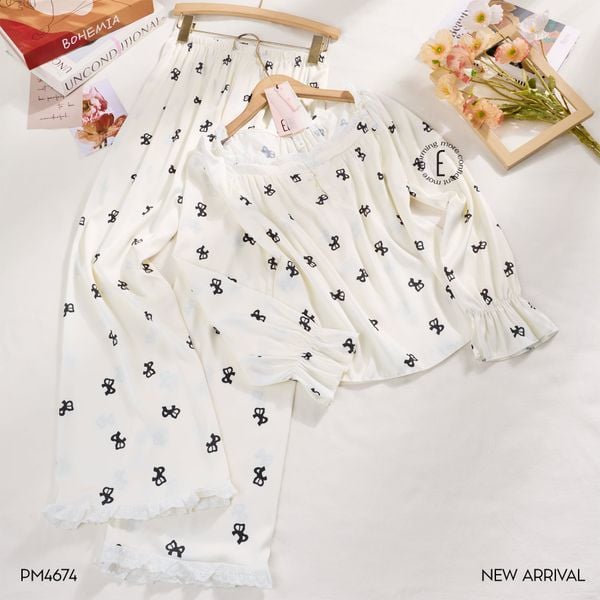  Pixie Pyjama - Bộ lụa cổ viền PM4674 