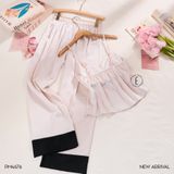 L’Amour Pyjama - Bộ lụa viền PM4676 (3 món) 