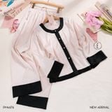  L’Amour Pyjama - Bộ lụa viền PM4676 (3 món) 
