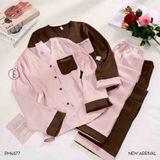  Enigma Pyjama - Bộ lụa phối màu PM4677 