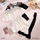  Haze Pyjama - Bộ lụa phối ren PM4827 