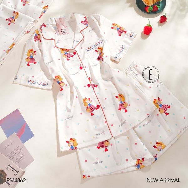  Bộ pyjama lụa 3 món PM4862 