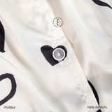  Bộ lụa tim B4864 