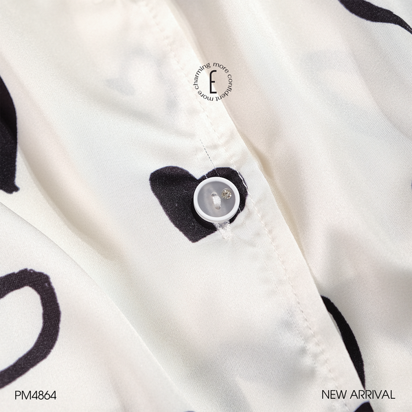  Bộ lụa tim B4864 