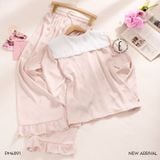  Pyjama dài lụa satin ép nơ đá PM4891 