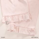  Pyjama dài lụa satin ép nơ đá PM4891 