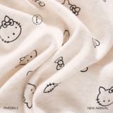  Meow-Low Set PM5084-2 , Bộ thun dài phối màu 
