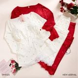  Bộ thun dài chấm bi đệm ngực mỏng PM5125 