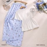  Snooze Set PM5216 - Bộ thun dài áo thun quần thô mềm 
