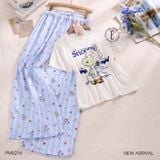  Snooze Set PM5216 - Bộ thun dài áo thun quần thô mềm 