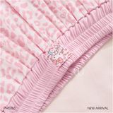  Pinky Set PM5263 - Bộ thun beo hồng đệm ngực mỏng 