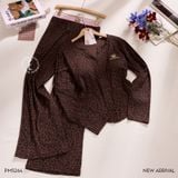  Bộ thun dài PM5264 beo nâu 