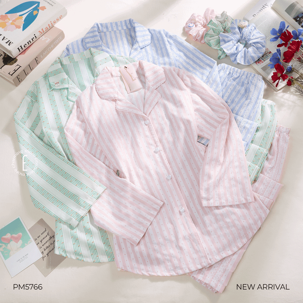  BỘ PYJAMA THÔ MỀM KẺ SỌC PM5766 