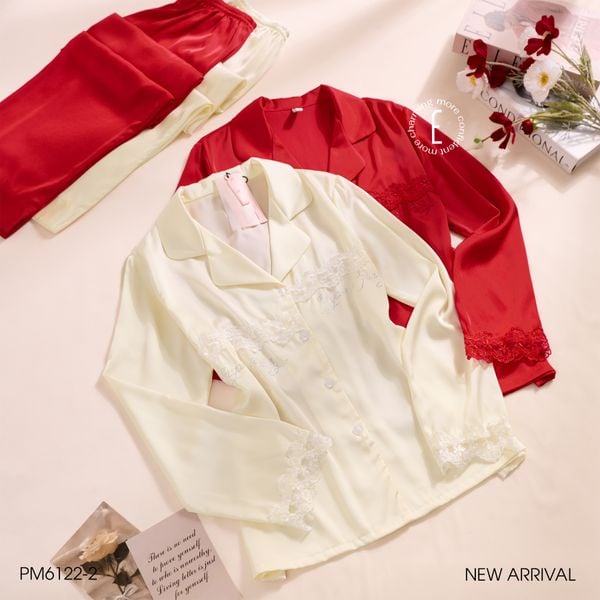  Pyjama lụa dài PM6122-2 