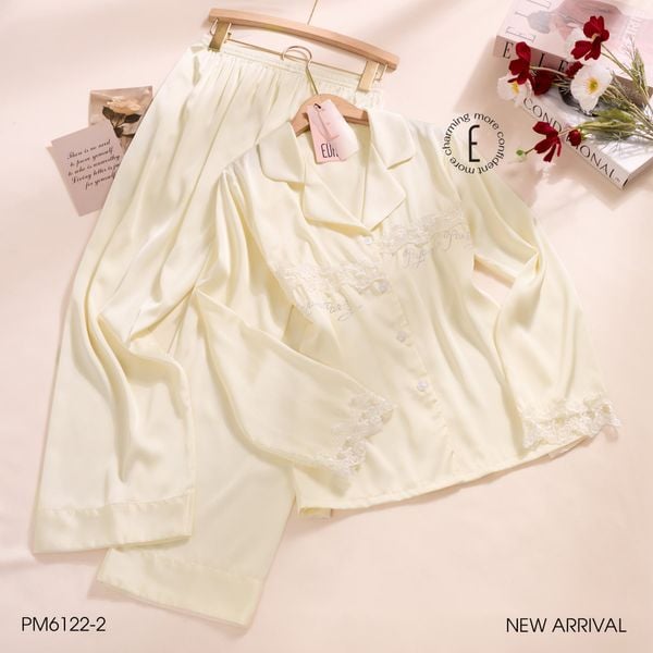  Pyjama lụa dài PM6122-2 