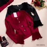  Pyjama lụa viền lưới PM6124 