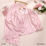  Pyjama lụa dài hồng PM6130 